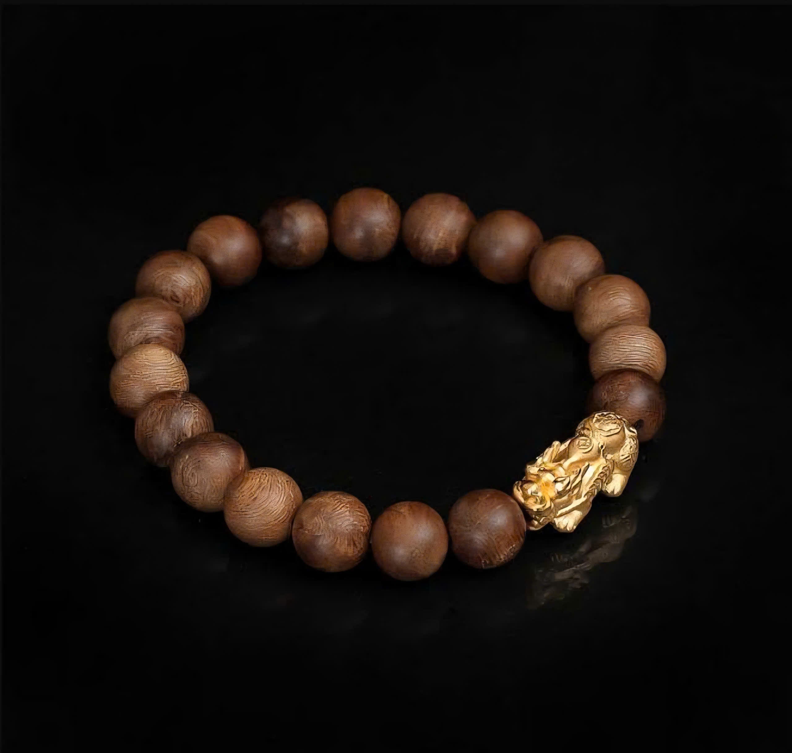 Fago Gold – Mixed Agarwood Bracelet FA2025-003-02